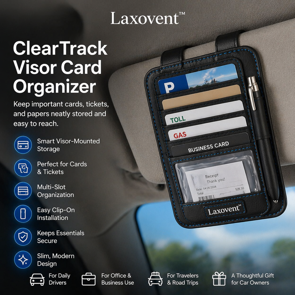 ClearTrack Visor Card Organizer
