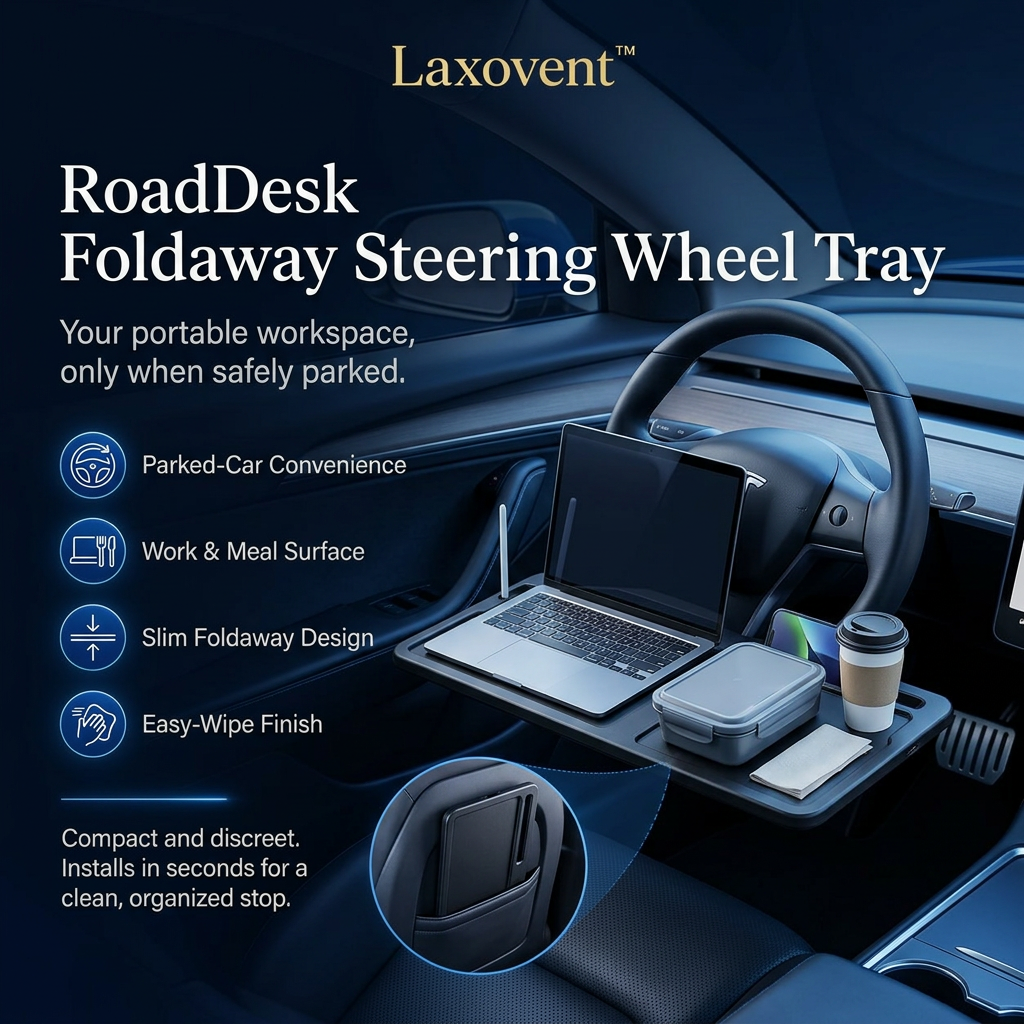 RoadDesk Foldaway Steering Wheel Tray