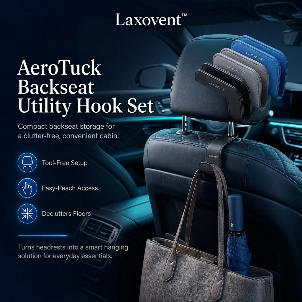 AeroTuck Backseat Utility Hook Set